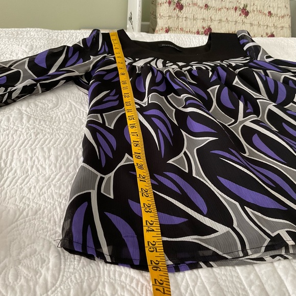 MOONLIGHT BAY, ABSTRACT MUIT-COLOUR BLOUSE, SIZE: L - Picture 8 of 11